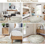 Round Rug 5ft Circle Rug Washable: Carpet Small Circular Area Rug - Image 8