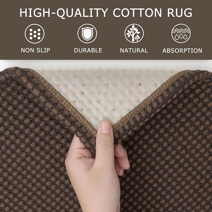 KOZYFLY Rugs for Entryway 3x5 ft Washable Area Rug Non Slip Rubber Backed Entry - Image 6