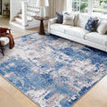 Washable Area Rugs Square 9ft Non-Slip Modern Abstract Soft by RELEANY