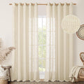 LAMIT Linen Curtains 84 Inches Long by LAMIT