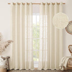 LAMIT Linen Curtains 84 Inches Long by LAMIT