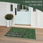 Green Leaves Outdoor Indoor Entrance Door mat, Absorbent Durable Heavy Duty - Image 9