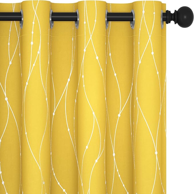 Deconovo Blackout Curtains 108 Inches Long, Thermal Insulated Soundoroof Curtain by Deconovo