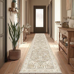 Yamaziot Washable Runner Rug, 2x12 Non-Slip Boho Vintage Hallway Rug Runner - Image 5