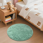 OLANLY Mint Green Round Rugs for Bedroom - Image 3