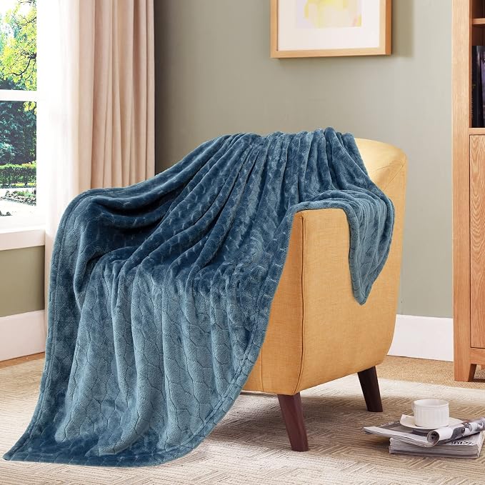 TOONOW Fleece Blanket Super Soft Plush Throw Blanket 50" x 60" Cozy Fuzzy Bed - Image 6