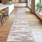 KOZYFLY Modern Abstract Washable Rug Runner 2.6x16 Hallway Rug Runner Non-Slip - Image 3