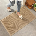 HIYARD Sturdy Front Door Mat, Absorbent Muddy Dirt Resist Welcome Door Mats by HIYARD