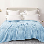Exclusivo Mezcla Plush Fuzzy Fleece Bed Blanket Twin Size, Super Soft, Fluffy by ExclusivoMezcla