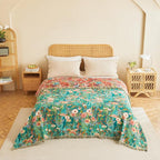 MSGKV Boho Throw Blanket 60"x80" Floral Blankets - Image 8