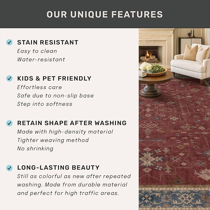 Hazo Haus Oriental 8x10 Large Area Rugs - Image 7