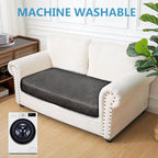 Leather Look Couch Cushion Covers Sofa Seat Slipcovers Sets Couches Furniture - Image 2