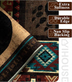 Rustic Cabin Hallway Runner Rug 2'8"x8' - Image 6