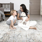10x12 Area Rug Living Room Rug: Washable Modern Abstract Soft Thin Rug Indoor - Image 7