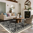 Latte&Fog 5x7 Area Rugs for Living Room Bedroom, Vintage Washable Rug, Boho Non - Image 3