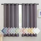 NICETOWN Linen Curtains for Bedroom, Grommet Semi Sheer Privacy by NICETOWN