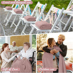 Buryeah 12 Pcs Flannel Throw Blanket Bulk 50 x 60 in Sleepover Blanket Outdoor - Image 4
