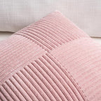 Fancy Homi 2 Packs Blush Pink Lumbar Decorative Throw Pillow Covers 16x28 Inch - Image 3