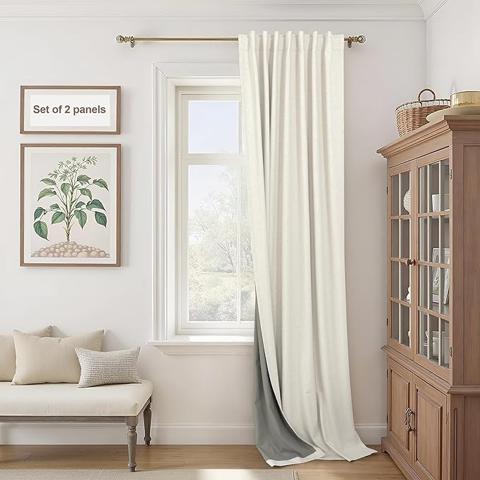Pitalk Extra Wide Curtains 60 Inches Wide by Pitalk