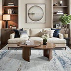 Toneed Abstract Area Rug 6x9 Modern Washable Rug Soft Non Slip Rug Low Pile - Image 5