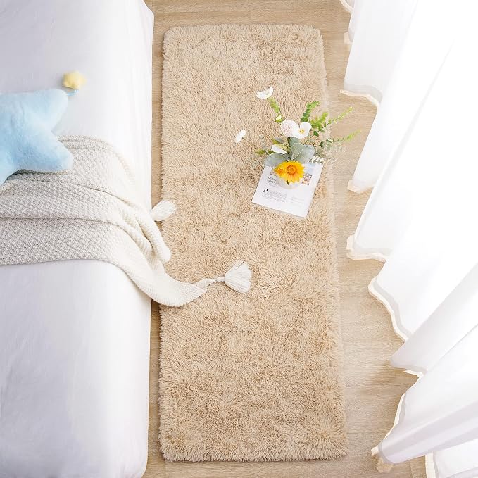 Chicrug Soft Runner Rugs for Bedroom Living Room Plush Fluffy Rug 2x5 Feet - Image 5
