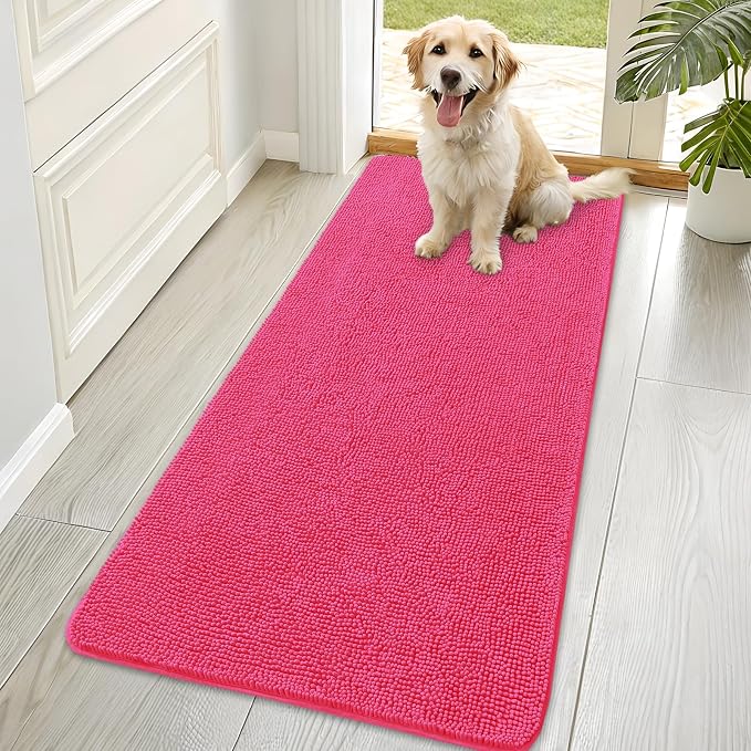 OLANLY Dog Door Mat for Muddy Paws 70x35, Absorbs Moisture and Dirt, Absorbent by OLANLY
