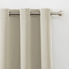 LEMOMO Light Beige Thermal Blackout Curtains/42 x 72 Inch/Set of 2 Panels Room - Image 7