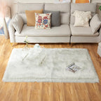 EasyJoy Ultra Soft Fluffy Shaggy Area Rug Faux Fur Rug Chair Cover Seat Pad - Image 4