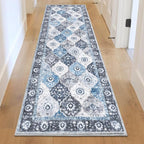 HEBE Hallway Runner Rug 2'x6' Washable Vintage Distressed Area Rugs Non Slip - Image 8