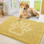 Smiry Dog Door Mat for Muddy Paws, Absorbent Dirt Trapper Non Slip Quick Dry by Smiry