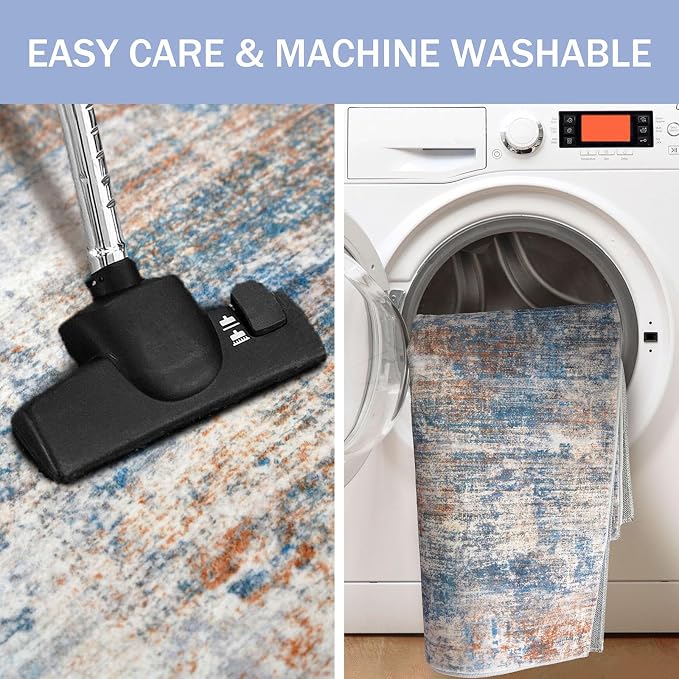 IOHOUZE Abstract Area Rugs 9x12 Ft Washable Large Rugs - Image 3