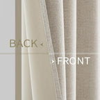 MIULEE Linen Curtains 100% Blackout - Image 6