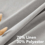 H.VERSAILTEX 2 Pack Ultra Luxurious High Woven Linen Elegant Semi Sheer Curtain - Image 4