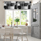 Emvency 4 Pack Valances Window Treatments, 52x18 Inch Rod Pocket Valances - Image 3