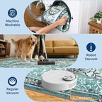 GarveeHome Teal 2x3 Door Mat Indoor Rugs - Image 5