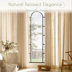 Tan Linen Curtains 96 inches Long - Image 6