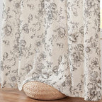 jinchan Linen Floral Curtains Extra Wide - Image 7