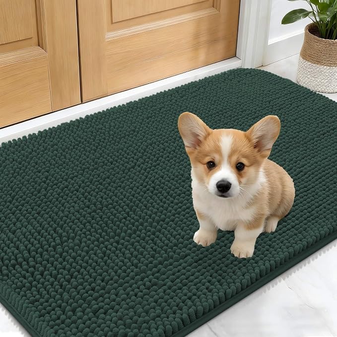 OLANLY Dog Door Mat for Muddy Paws 30x17, Absorbs Moisture and Dirt, Absorbent by OLANLY