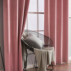 MIULEE Blush Pink Velvet Curtains Thermal Insulated Soundproof Room Darkening - Image 6
