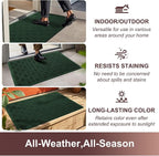 Mibao Front Door Mat Indoor Outdoor Entrance, Dirt Trapping Welcome Mats - Image 5