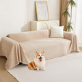 MYSKY HOME Khaki Sectional Sofa Covers Chenille Couch Cover by MYSKYHOME