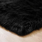 Goolela Black Area Rug 9x12 Fluffy Fuzzy Furry Rug - Image 7