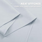 NICETOWN Greyish White Kitchen Curtain Panels - Image 4