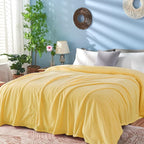 inhand Fleece Twin Blanket for Bed Champagne Gold Throw Blanket for Couch Super - Image 2