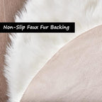 Goolela White Faux Fur Runner Rug 2x6 Faux Sheepskin Rug - Image 4
