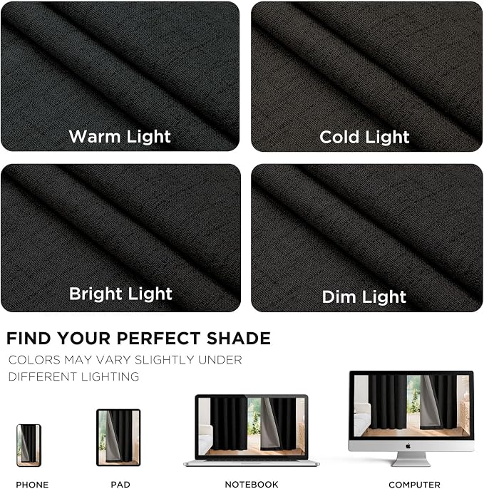 Joydeco Linen Blackout Curtains - Image 9