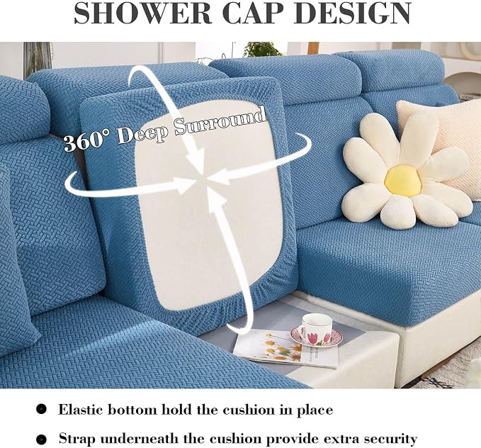 Couch Covers for 3 Cushion Sofa Pet Friendly Couch Cushion Covers Universal - Image 4