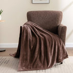 BEDELITE Fleece Blanket Twin Size Brown Throw Blankets - Image 6