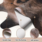AROGAN Premium Bear Print Rug 5.2x6.2 Feet, Machine Washable Faux Fur Rug - Image 6