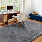 ONASAR Grey 3x5 Rugs for Bedroom, Fluffy Gray Bedside Area Rug, Ultra Soft - Image 9